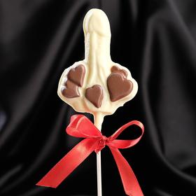 Шоколад фигурный «Маленькое чудо» на палочке, белый, 25 г