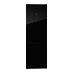 Холодильник HIBERG RFC-375DX NFGB, двухкамерный, класс А, 335 л, Total No Frost, чёрный
