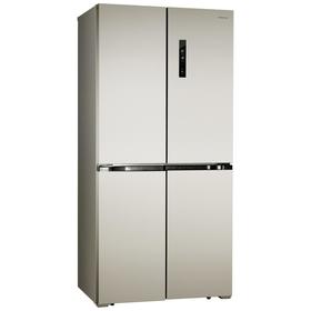 Холодильник HIBERG RFQ-490DX NFH, Side-by-side, класс А+, 490 л, инверторный, цвет шампань