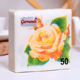 Салфетки бумажные «Гармония цвета. Роза», 50 шт.