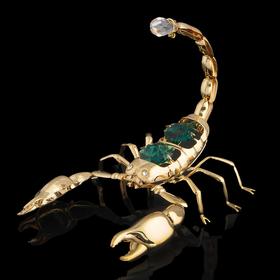 Сувенир «Скорпион», 9×7×6 см, с кристаллами Сваровски в Донецке