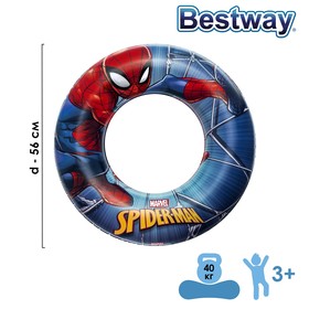 Круг для плавания Spider-Man, d=56 см, от 3-6 лет, 98003 Bestway