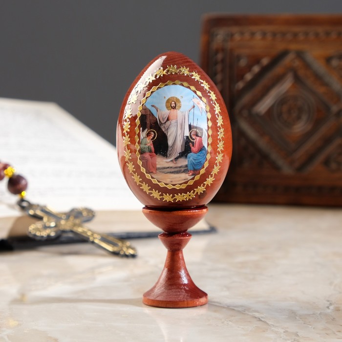 Сувенир Яйцо на подставке "Воскресенье Христово" - фото 3795455