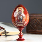 Сувенир Яйцо на подставке икона "Николай Чудотворец" - фото 6957481