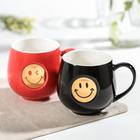 Кружка «Смайл», 280 мл, 12×9×9 см, цвет МИКС - фото 797460821