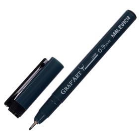 Ручка капиллярная для черчения Malevich Graf'Art линер 0.9 мм, чёрный 196010