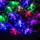 THREAD 5m on the stem. “Large snowflakes”, N.With. LED-20-220V, blinking, MULTI