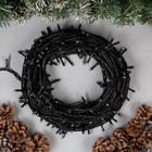 Гирлянда «Нить» 20 м, IP44, тёмная нить, 200 LED, свечение жёлтое, 8 режимов, 220 В 705566