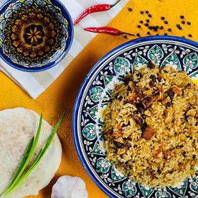 Плов узбекский "Праздничный" с изюмом, 325г, консервированный