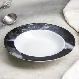 Тарелка керамическая суповая Доляна «Вселенная», 300 мл, d=21 см