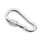 Mounting carabiner with lock TUNDRA krep, DIN 5299D, 5x50 mm, galvanized