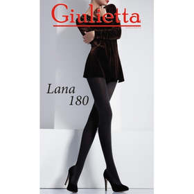 Колготки женские Giulietta LANA 180 den, цвет чёрный (nero), размер 2