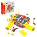 Parking "Fire station", with car and helicopter Parking "Fire station", with car and helicopter