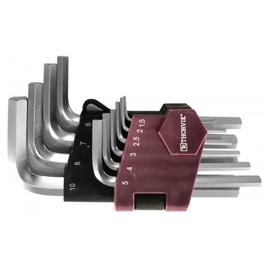 Набор ключей торцевых HKS10S Thorvik 53022, 6-гр, коротких, H1.5-H10, 10 предметов 5927434