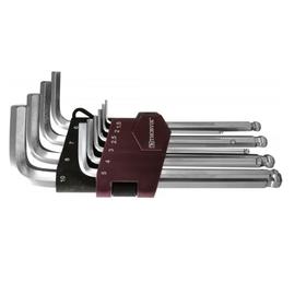 Набор ключей торцевых HKB10S Thorvik 53076, 6-гр, с шаром, H1.5-H10, 10 предметов 5927436