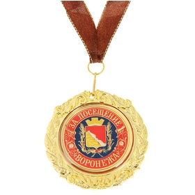 Medal on the substrate "For the visit of Voronezh"