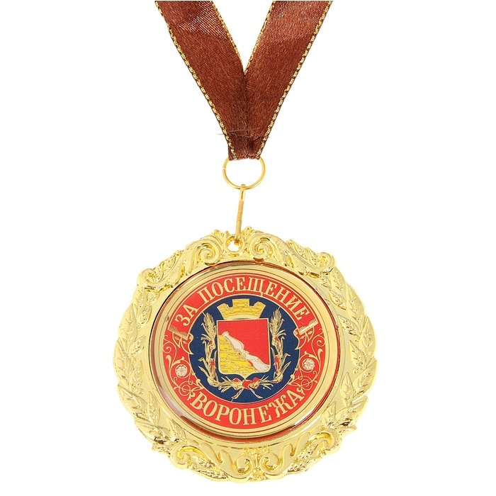 Медаль на подложке «За посещение Воронежа»