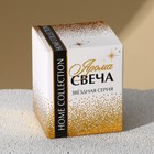 Свеча в метализированном стакане «Все мечты сбудутся», 5 х 5 х 6 см - фото 797483287