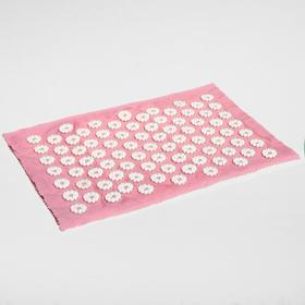 Аппликатор игольчатый «Коврик», 85 колючек, розовый, 25х40 см