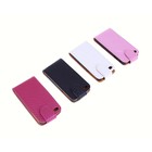 Чехол для телефона Apple iPhone 4/4S, "Карбон", откидной, с магнитным замком, МИКС