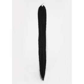 Афрокосы, 60 см, 15 прядей (CE), цвет чёрный