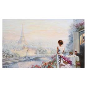 Картина на холсте "Летний Париж" 60х100 см