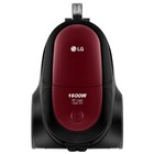 Пылесос LG VK76A06NDRP, 1600/350 Вт, 1.5 л, 3 насадки, 5.3 м, чёрно-бордовый 6385596 - фото 49057