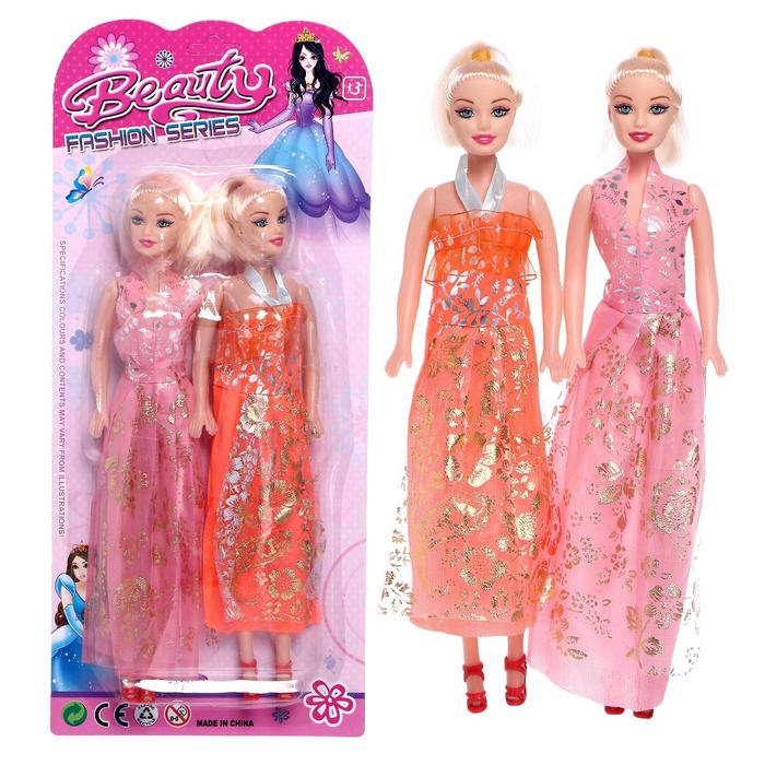 Набор кукол моделей «Лучшие подружки» в платье - фото 127223206