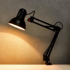 Лампа настольная Е27, на зажиме (220В) черная, h=55 (811) - фото 3346559 Лампа настольная Е27, на зажиме (220В) черная, h=55 (811) - фото 3346559