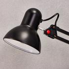 Лампа настольная Е27, на зажиме (220В) черная, h=55 (811) - фото 3346554 Лампа настольная Е27, на зажиме (220В) черная, h=55 (811) - фото 3346554