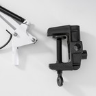 Лампа настольная Е27, h=55 см, шарнирная, на зажиме (220В) белая - фото 3269781 Лампа настольная Е27, h=55 см, шарнирная, на зажиме (220В) белая - фото 3269781