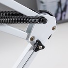 Лампа настольная Е27, h=55 см, шарнирная, на зажиме (220В) белая - фото 3269778 Лампа настольная Е27, h=55 см, шарнирная, на зажиме (220В) белая - фото 3269778