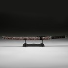 Souvenir weapon "katana on a stand", brown sheath Cheetah