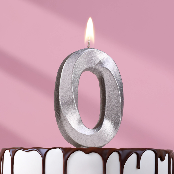 Свечи серебряные для торта цифры