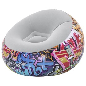 Кресло надувное Graffiti, 112 x 112 x 66 см, 75075 Bestway