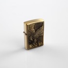 Lighter "eagle in flight" metal box, with silicon, petrol