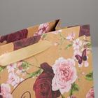 Пакет крафтовый горизонтальный «Бабочки», ML 27 х 23 х 11,5 см 5165251