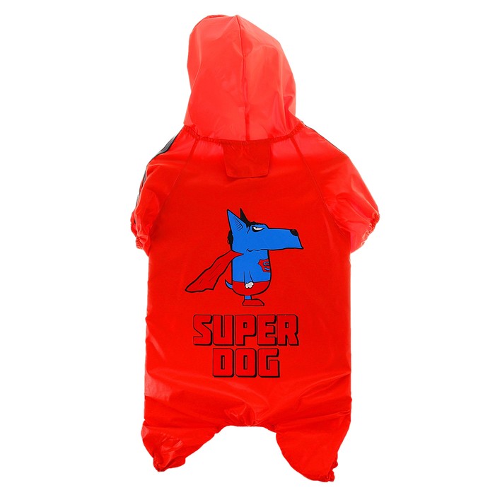 Комбинезон-дождевик &quot;Super dog&quot;, размер 2XL (ДС 50 см, ОГ 71 см)