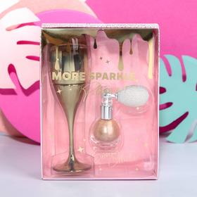 Подарочный набор: парфюм и мерцающий хайлайтер More sparkle, please!