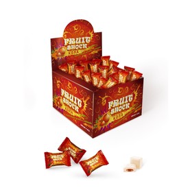Жевательная резинка Fruit Shock с начинкой кола, 4 г (100 шт)