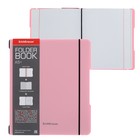 Тетрадь А5+, 48 листов в клетку ErichKrause "FolderBook Pastel", съемная пластиковая обложка, на резинках, блок офсет, белизна 100%, розовая - фото 7997563