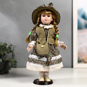 Кукла коллекционная керамика "Маша в зелёном платье в цветочек" 40 см в Донецке