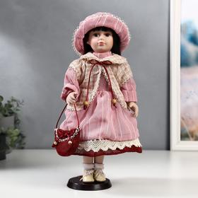 Кукла коллекционная керамика "Машенька в розовом платье и бежевой накидке" 40 см в Донецке