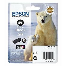 Картридж струйный Epson T2611 C13T26114012 фото черный для Epson XP-600/700/800 (4.7мл)