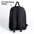 Рюкзак молодёжный 27х14х38, Danger, акула, чёрный - фото 107712793