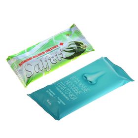 Платочки носовые влажные «Salfeti» с экстрактом эвкалипта, от простуды 10 шт
