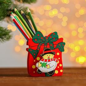 Pencil holder "Christmas gift", a MIX