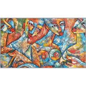 Алмазная мозаика «Девичник» 60×35 см, 38 цветов