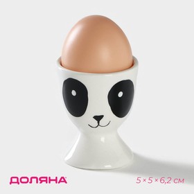 Подставка для яиц Доляна «Панда», 5×5×6,2 см