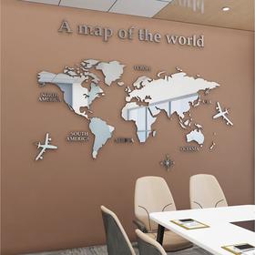 Декор настенный "Карта мира", 100 х 180 см